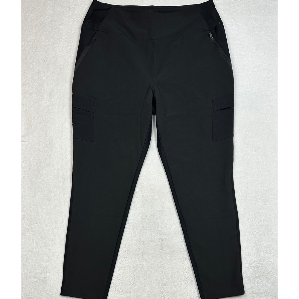 Avalanche Outdoor Supply Co Womens Black Cargo Hiking Pants Size Large Stretch‎